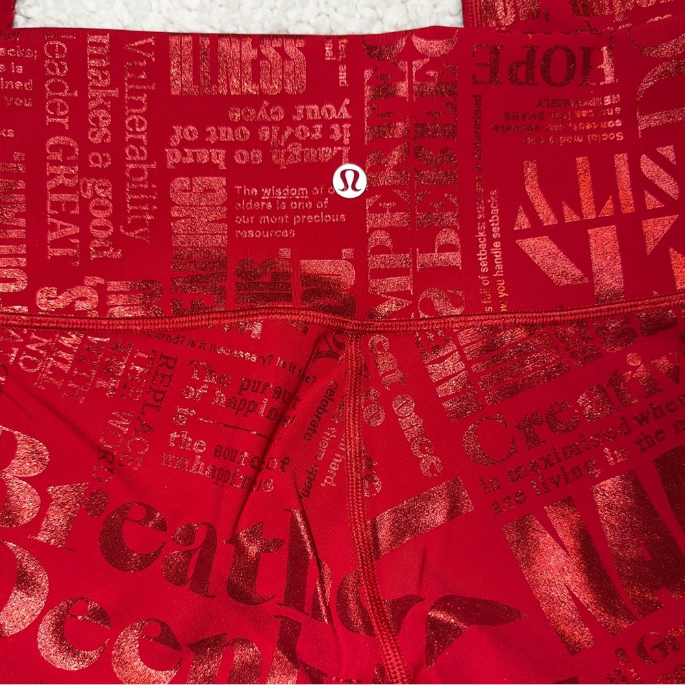 NEW! Lululemon 28” 20 Year Manifesto Wunder Under Leggings - Picture 4 of 5
